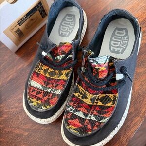 Hey Dude Wendy Multicolor boho distressed texaco